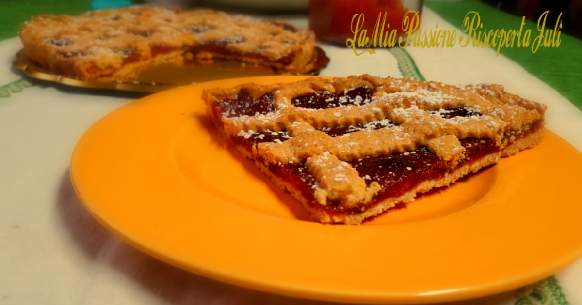 Crostata con marmellata di mele cotogne