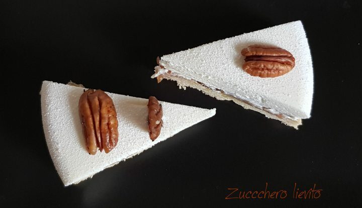 Crostata con namelaka mele e noci pecan
