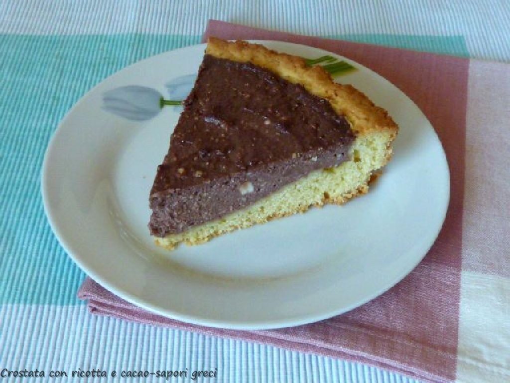 Crostata con ricotta e cacao
