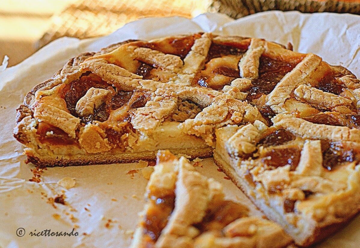 Crostata con ricotta e fichi
