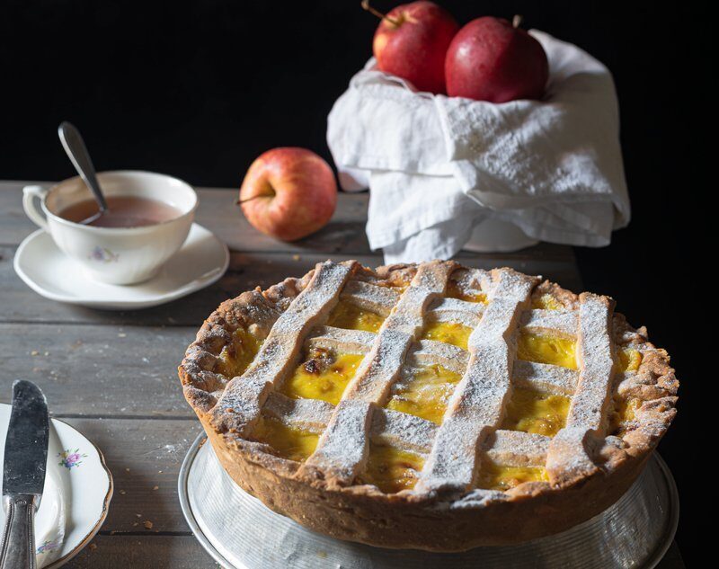 Crostata crema e mele