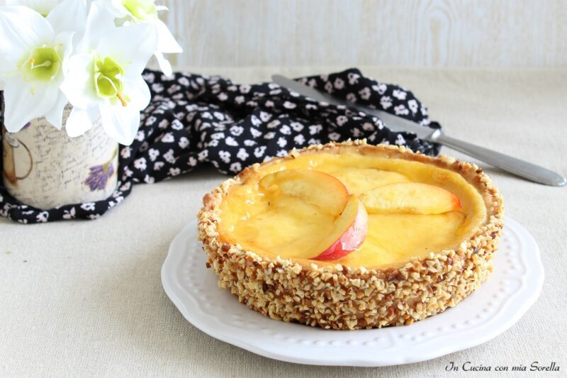 Crostata crema e pesche