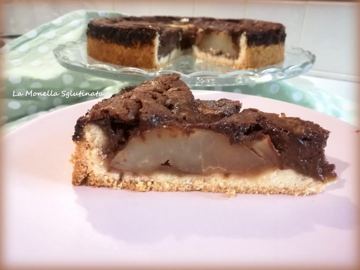 Crostata cremosa di pere e cioccolato