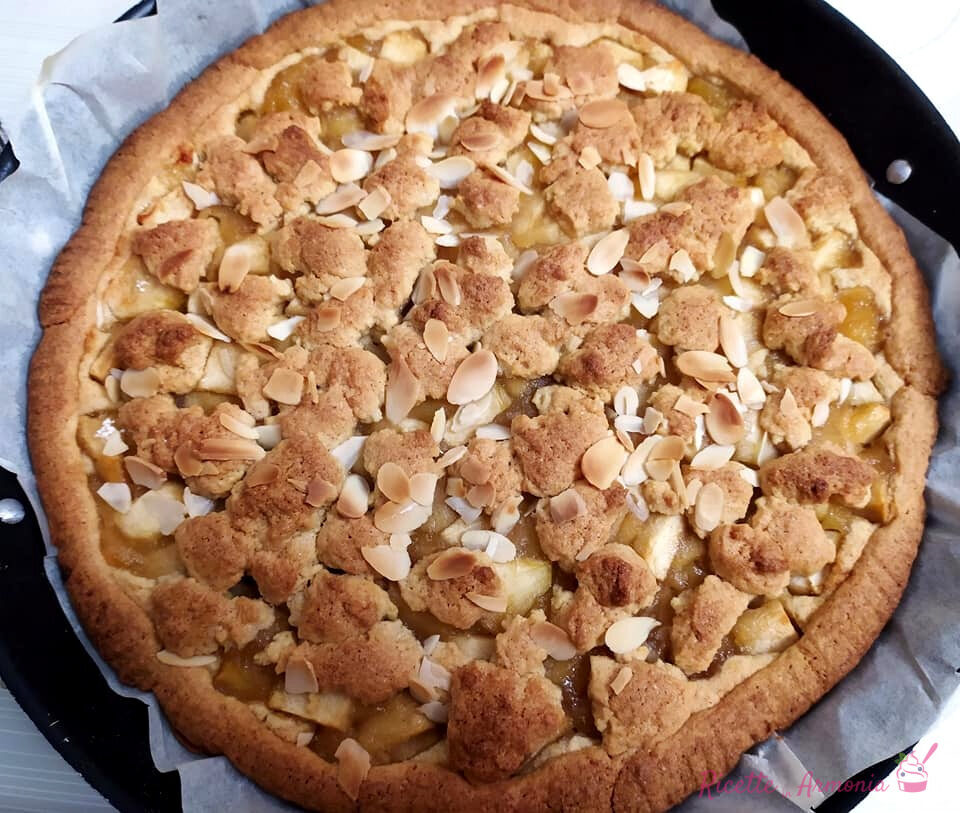 Crostata crumble di mele caramellate