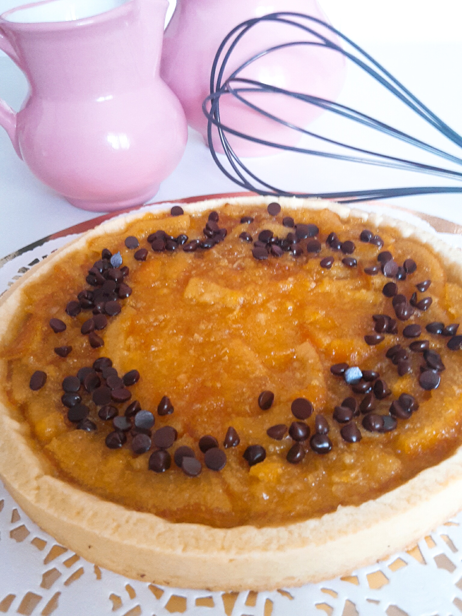 Crostata di arance e cioccolato fondente