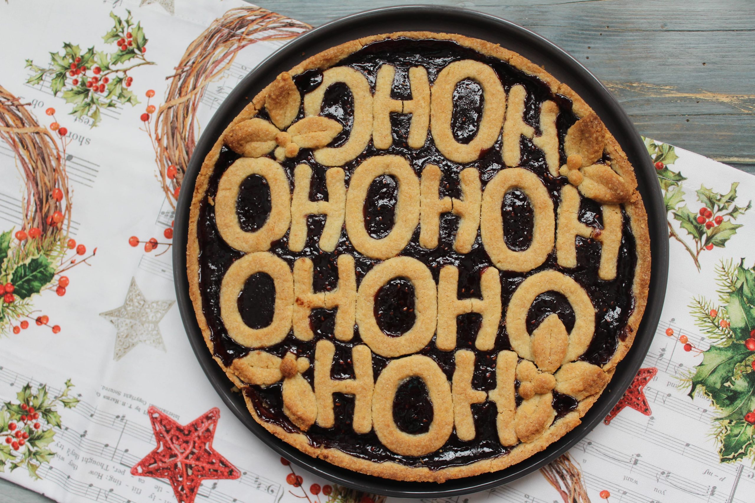 Crostata di babbo natale