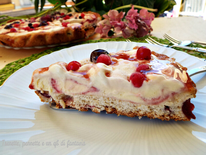 Crostata di ciliegie con gelato all’amarena