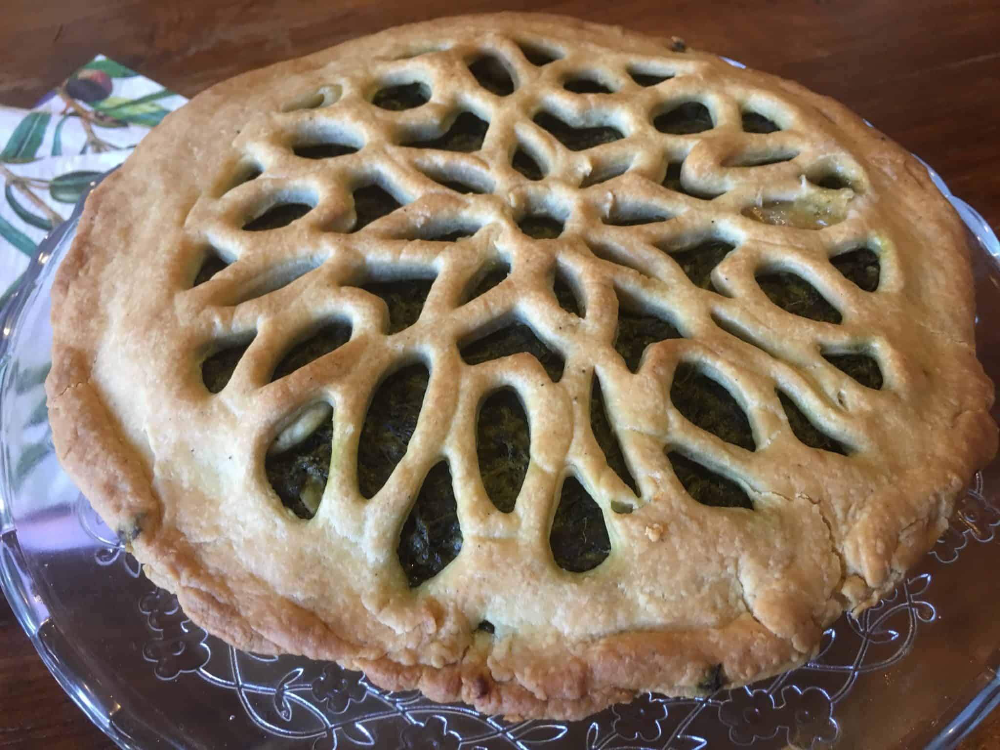 Crostata di cime di rapa