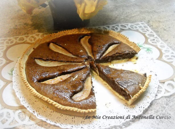 Crostata di cioccolato e pere senza glutine