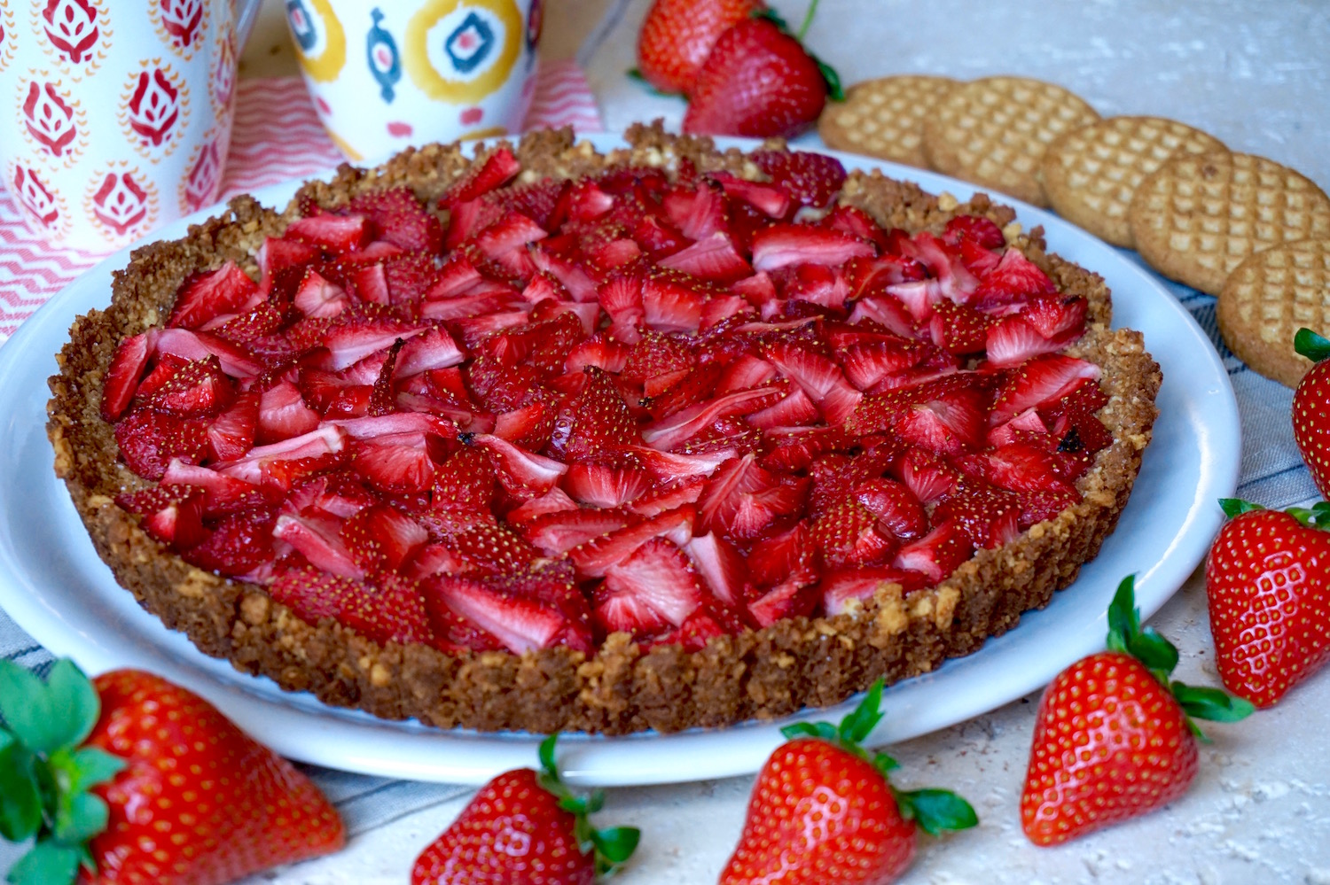 Crostata di Fragole 3 Ingredienti