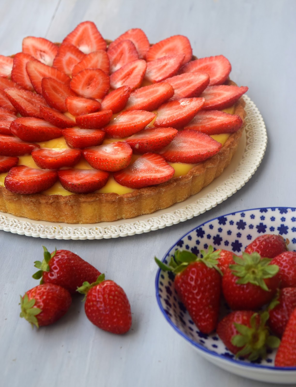 Crostata di fragole al lemon curd