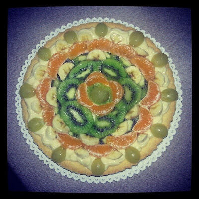 Crostata di frutta con olio