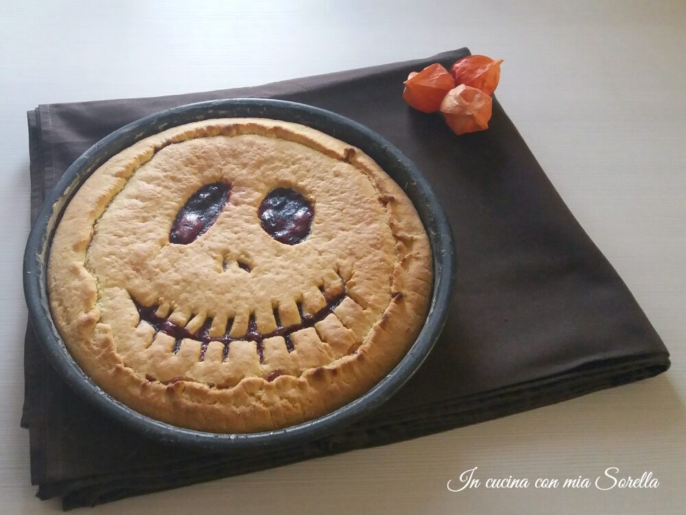 Crostata di halloween con frolla all’olio