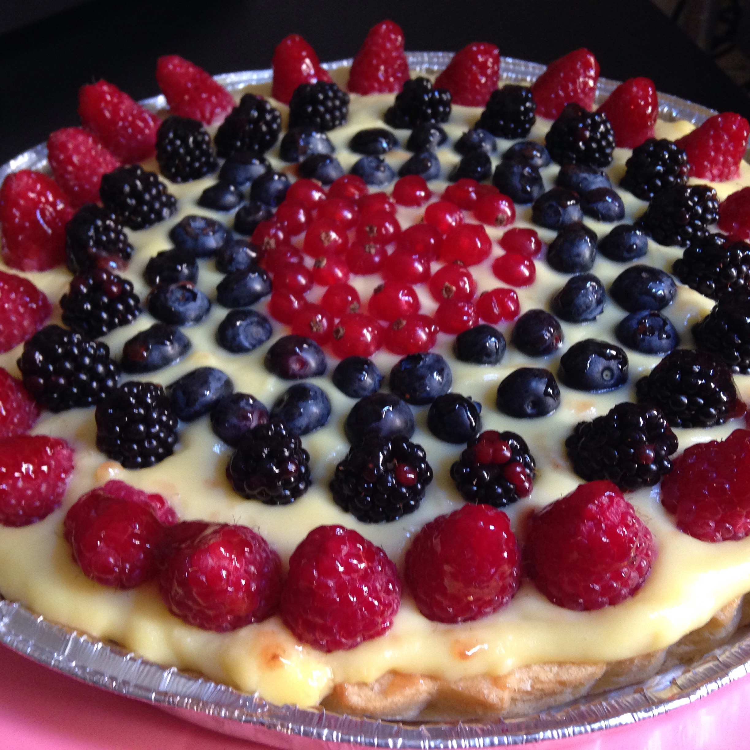 Crostata di lamponi e mirtilli