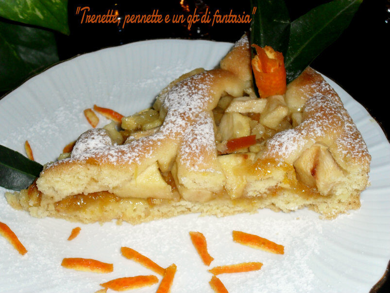 Crostata di marmellata di arance amare e mele
