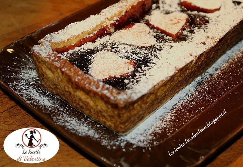 Crostata di marmellata di lamponi con pie crust