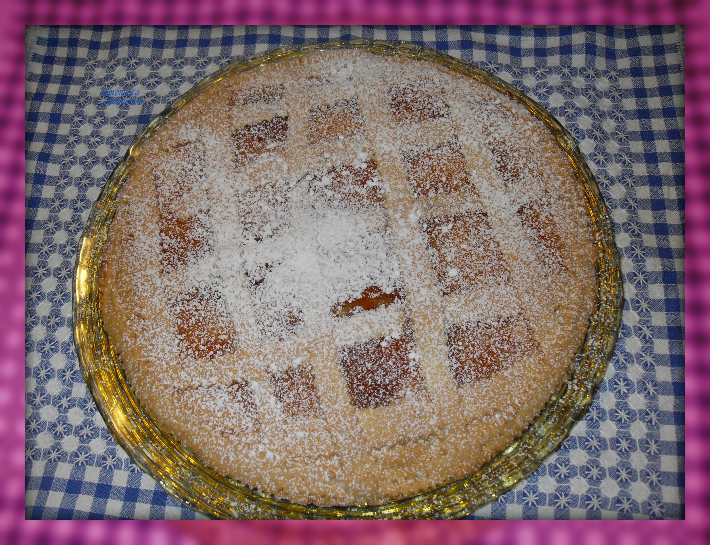 Crostata di marmellata di pesche