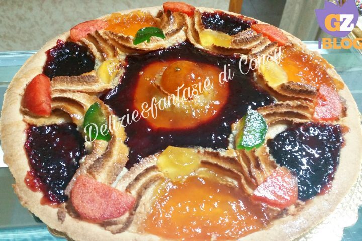 Crostata di marmellate e frutta candita