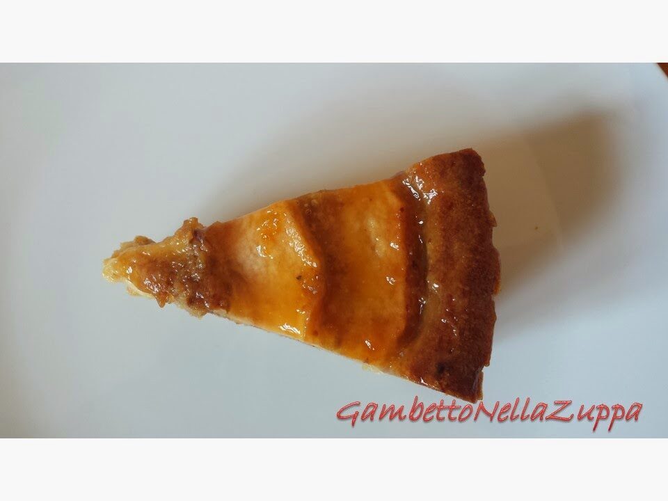 Crostata di mele con frangipane di mandorle e frolla integrale salata