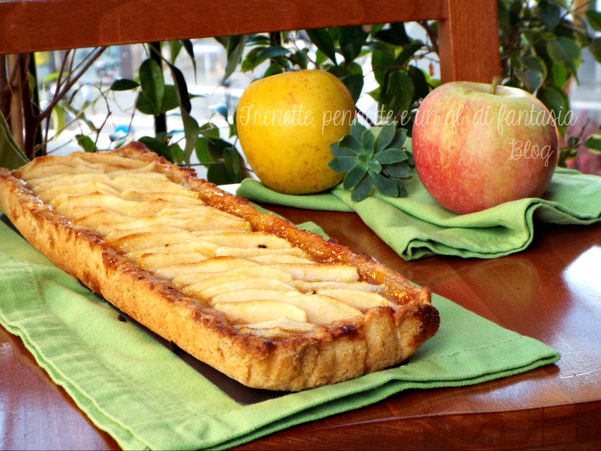 Crostata di mele con frolla all’olio