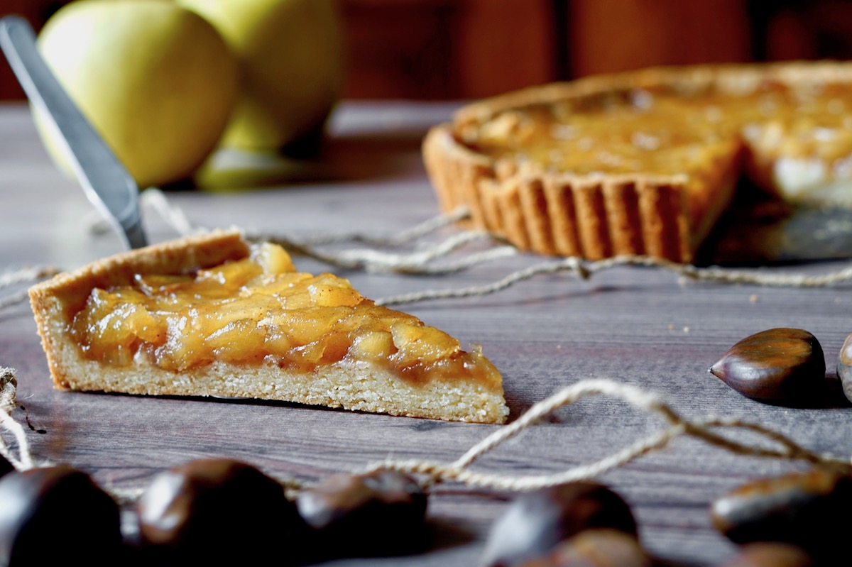 Crostata di mele e castagne