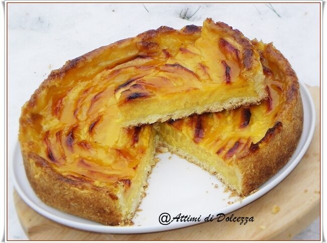Crostata di mele e crema pasticcera