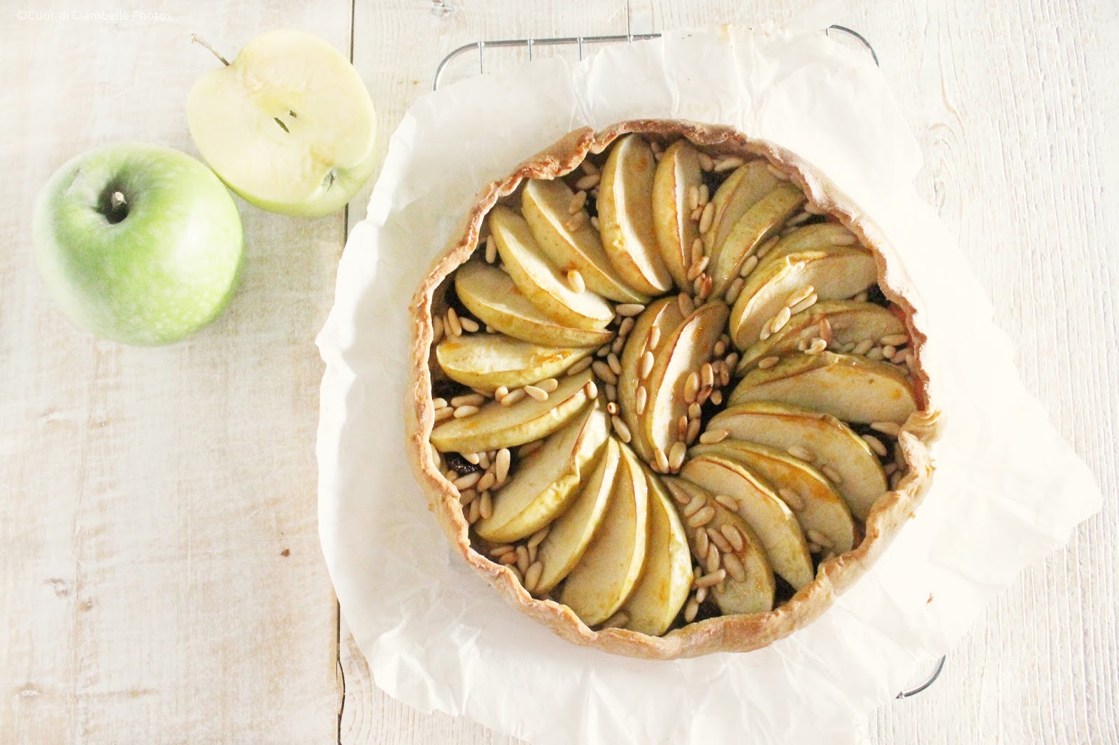 Crostata di mele (senza burro né zuccheri raffinati)