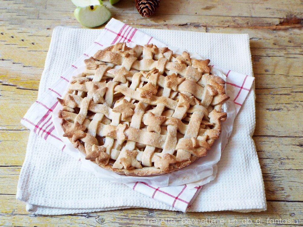 Crostata di mele senza uova e burro