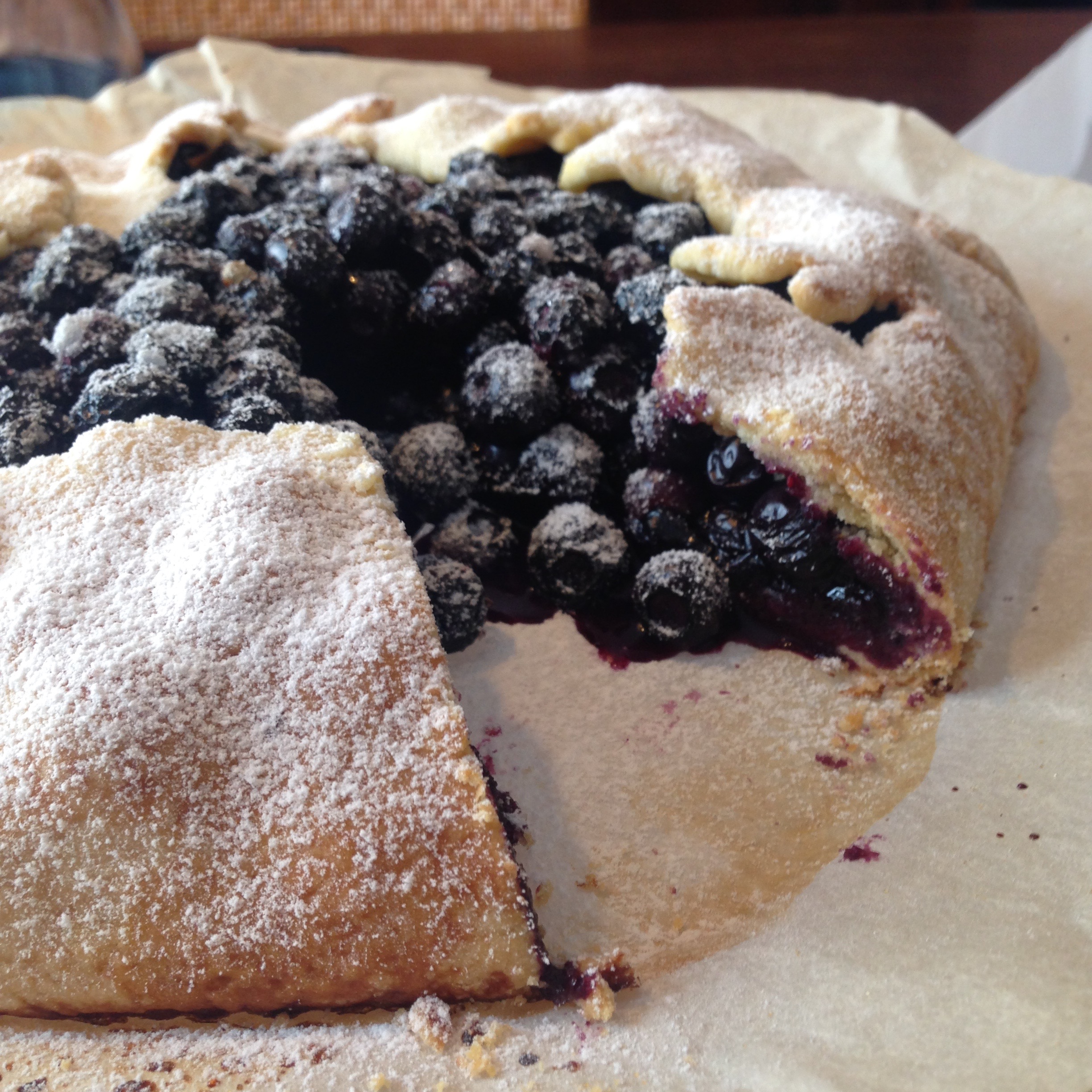 Crostata di mirtilli rustica