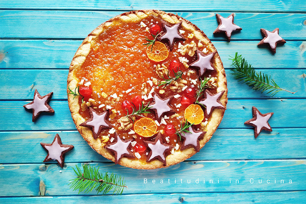 Crostata di natale alle clementine