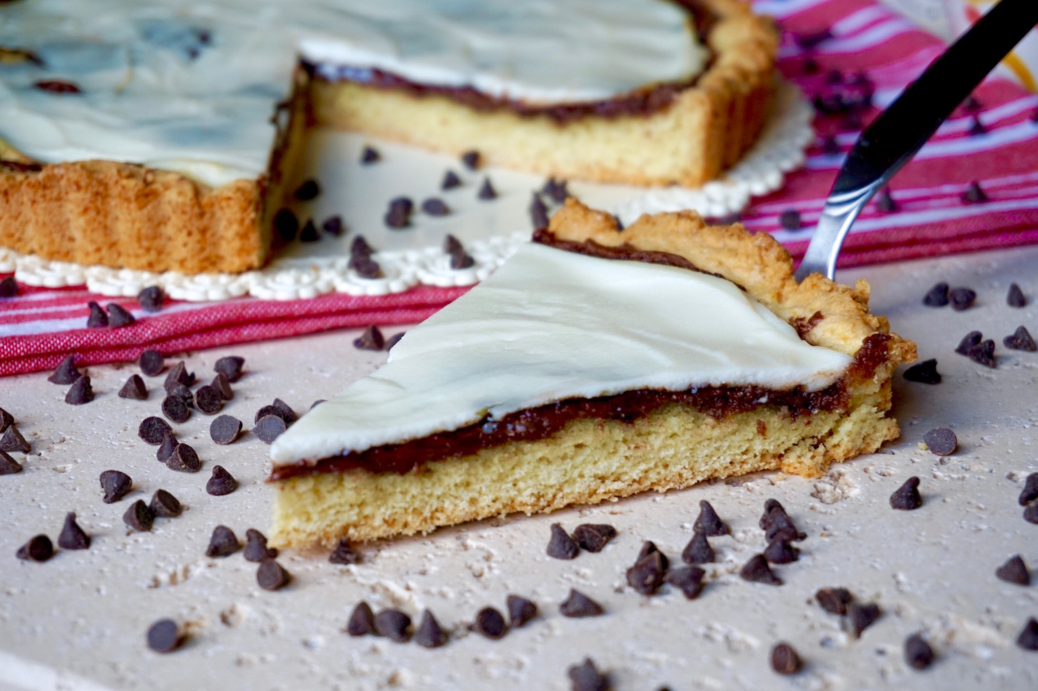 Crostata di nutella e ricotta