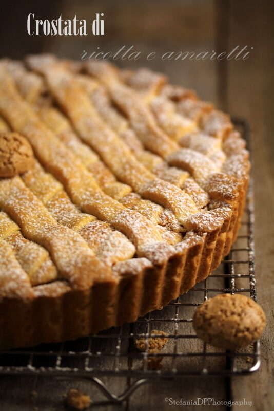 Crostata di ricotta e amaretti