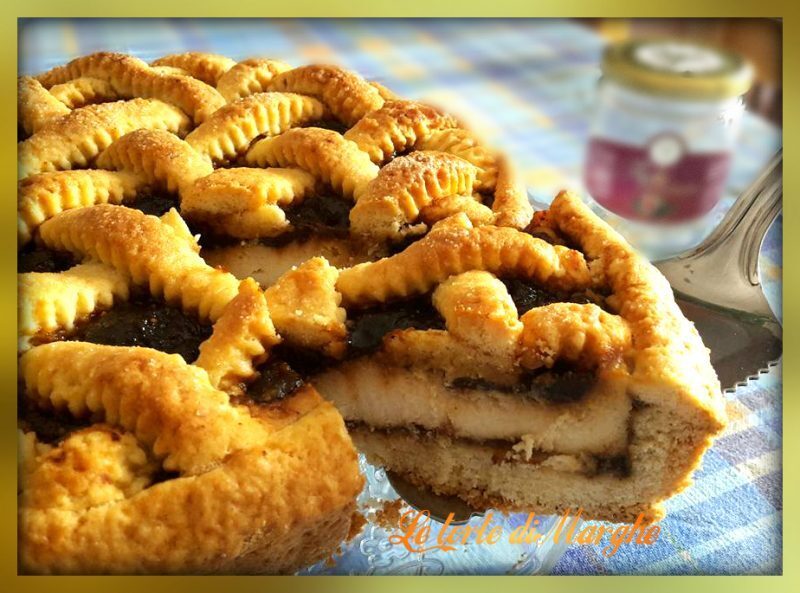 Crostata di ricotta e fichi caramellati