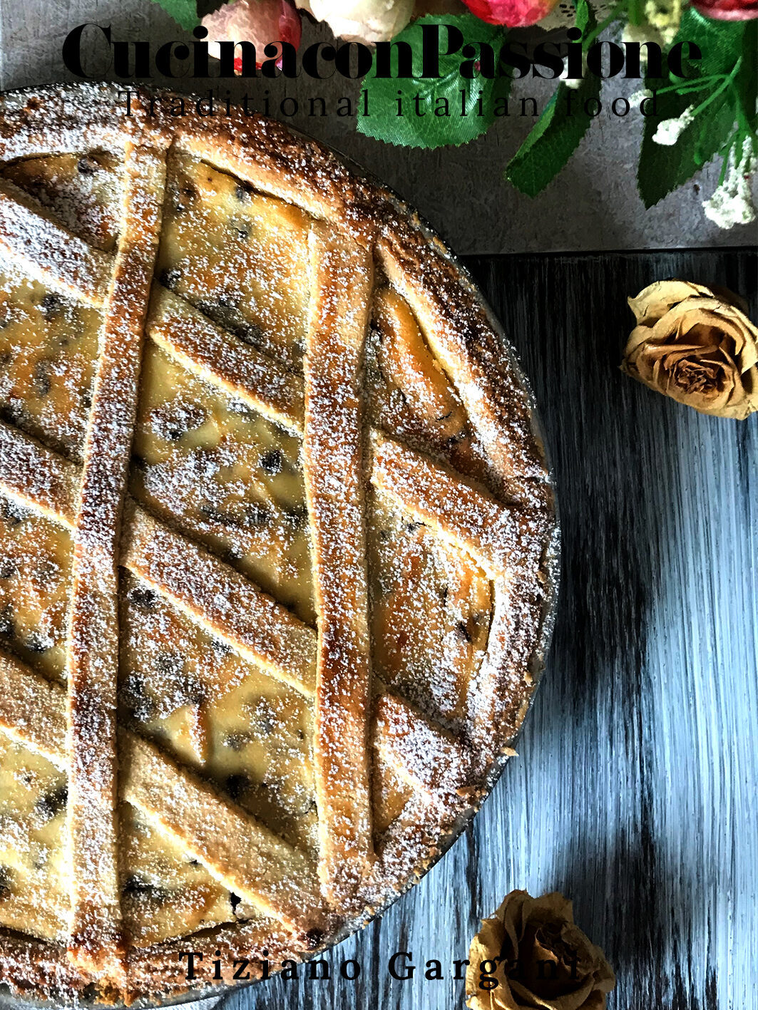 Crostata di ricotta e gocce di cioccolato
