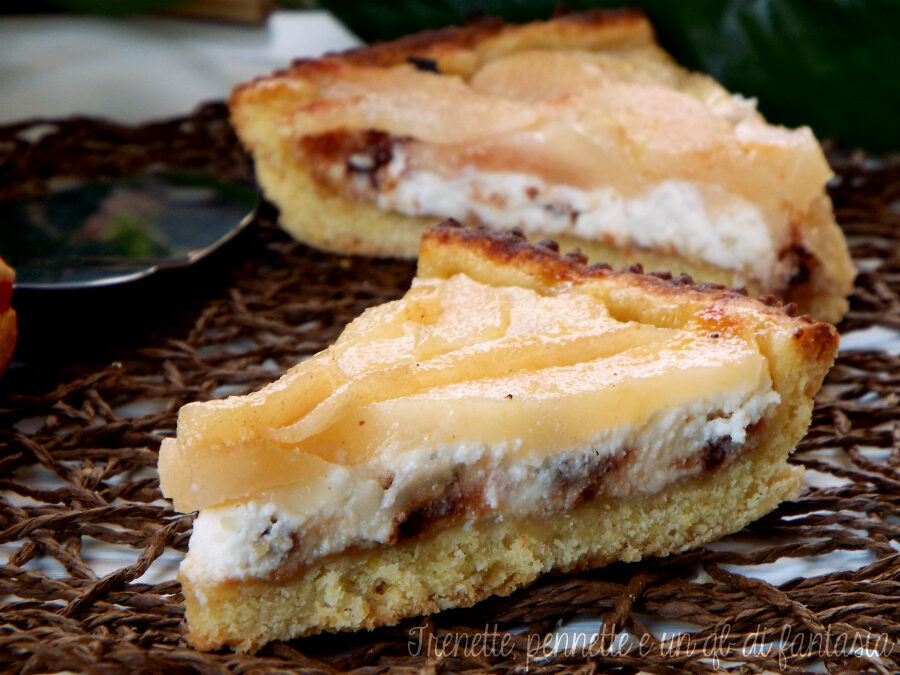 Crostata di ricotta e pere