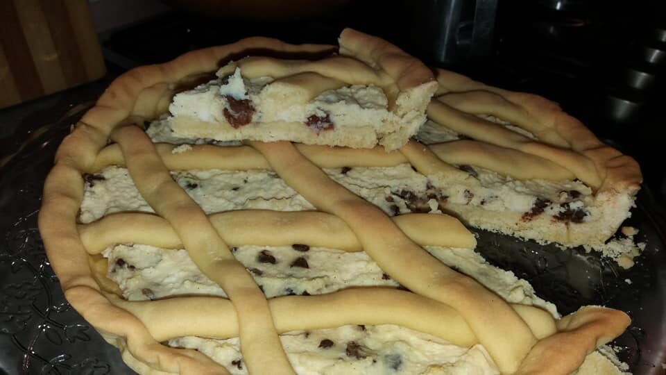 Crostata di ricotta romana