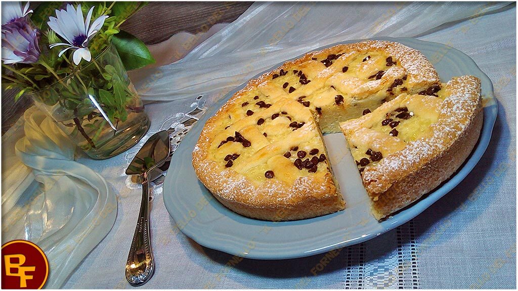 Crostata di riso e ricotta