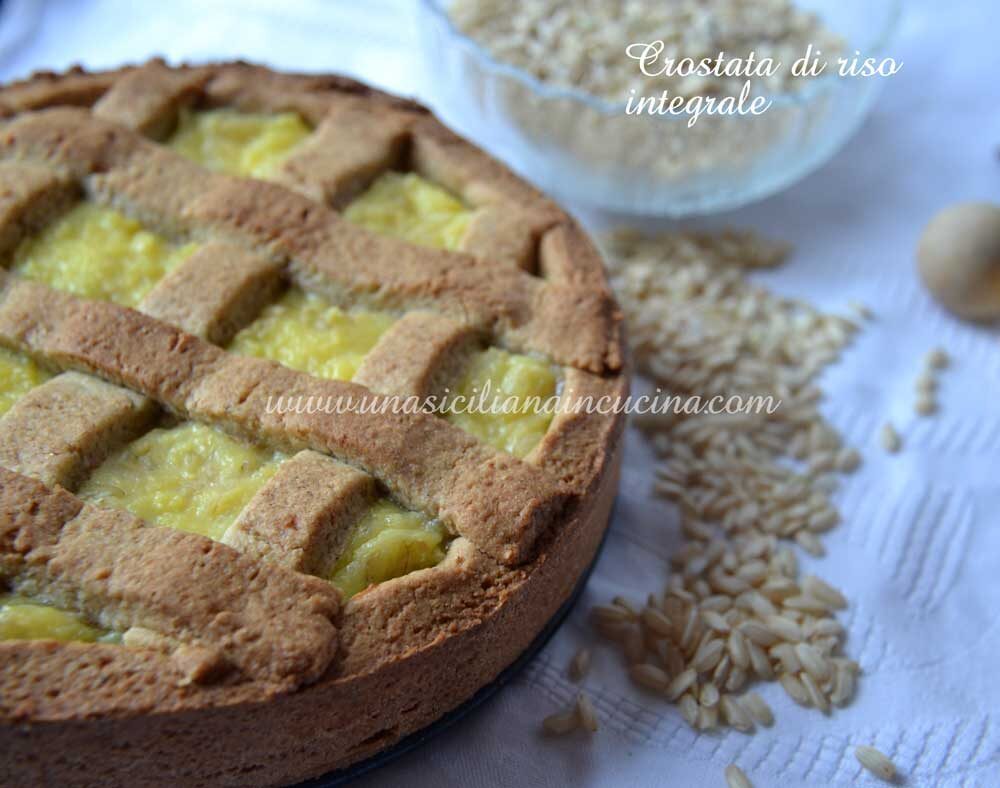 Crostata di riso integrale