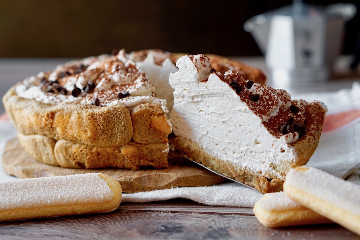 Crostata di savoiardi al caffè