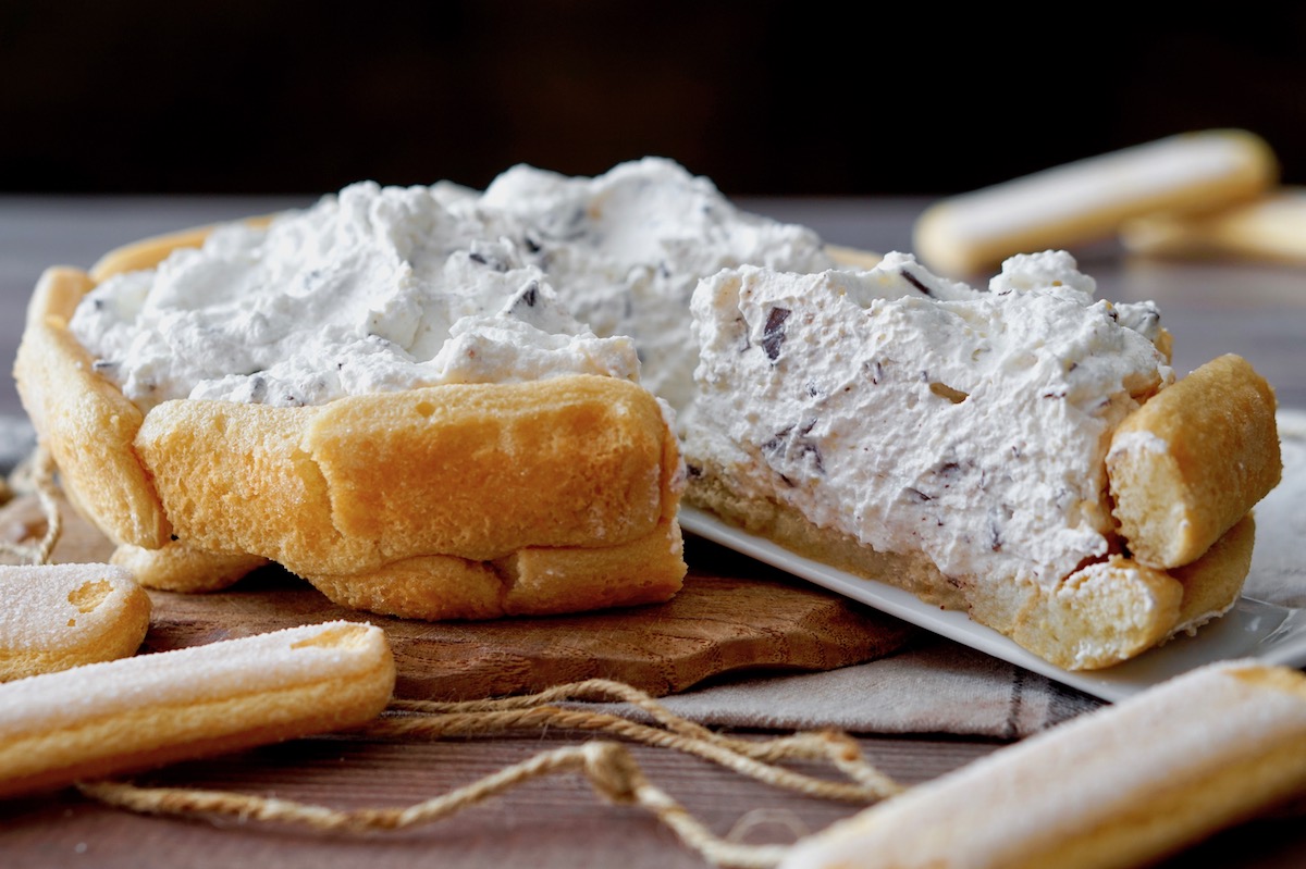 Crostata di savoiardi al cioccolato e ricotta