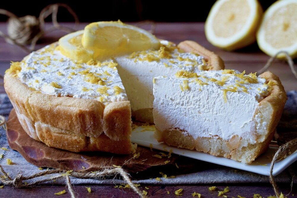 Crostata di savoiardi al limone