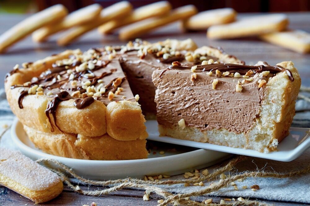 Crostata di savoiardi alla nutella