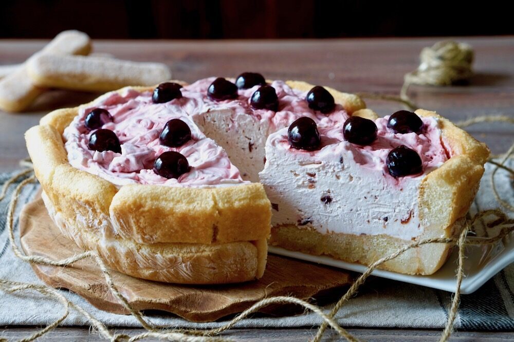 Crostata di savoiardi all’amarena