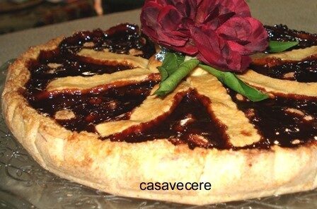 Crostata d’uva e nutella