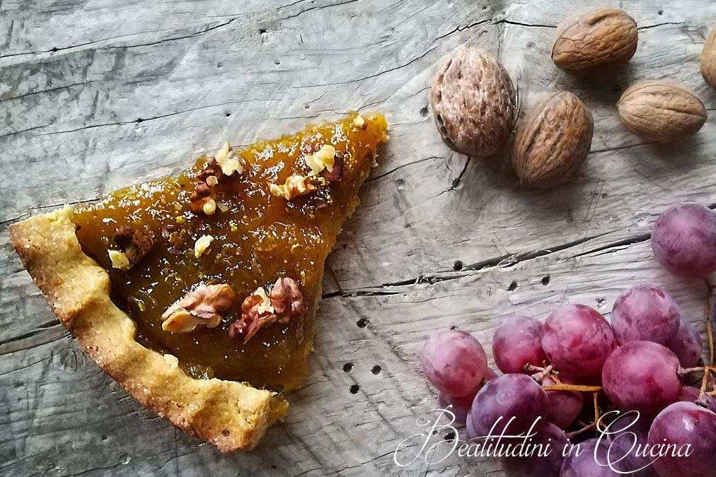 Crostata fichi, noci e limone