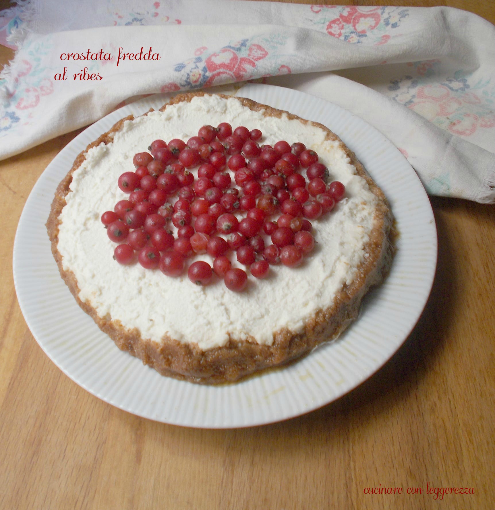 Crostata fredda al ribes