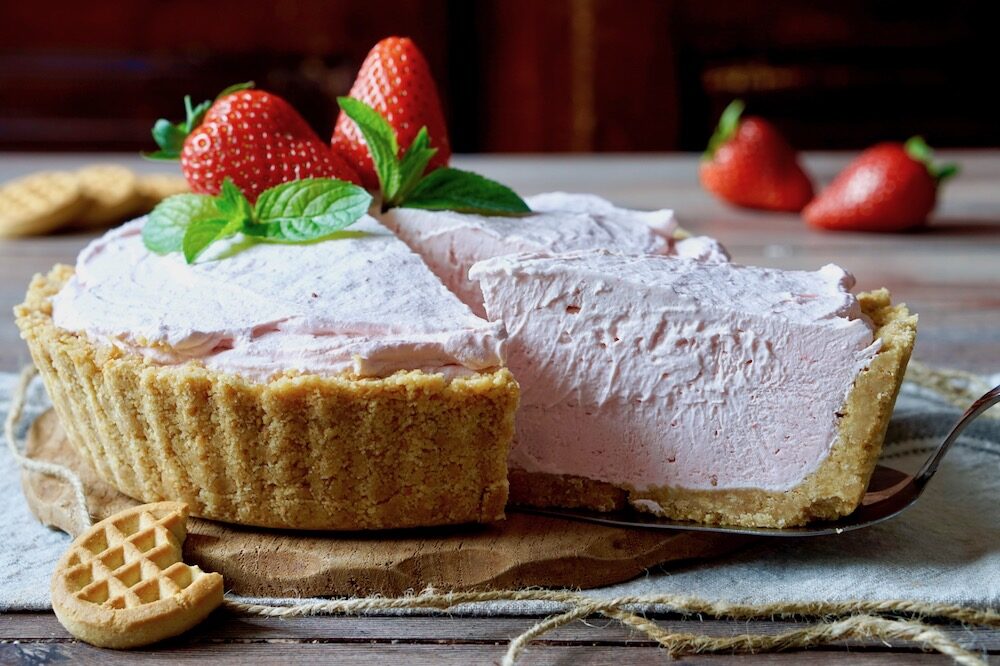 Crostata fredda alle fragole