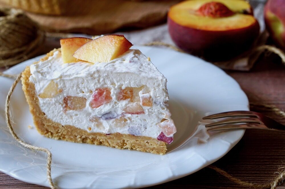 Crostata fredda alle pesche