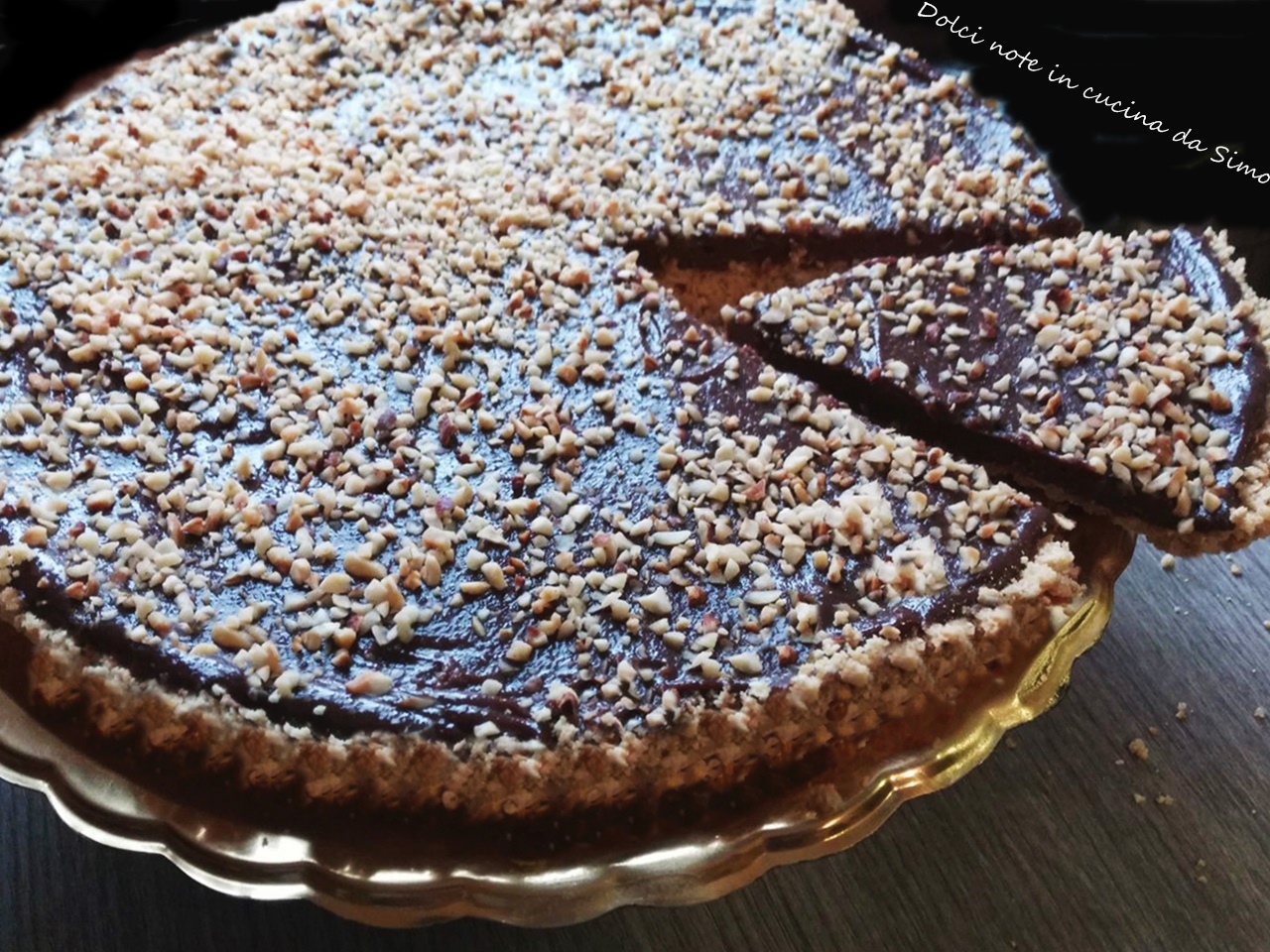 Crostata fredda ricotta e crema nocciolata