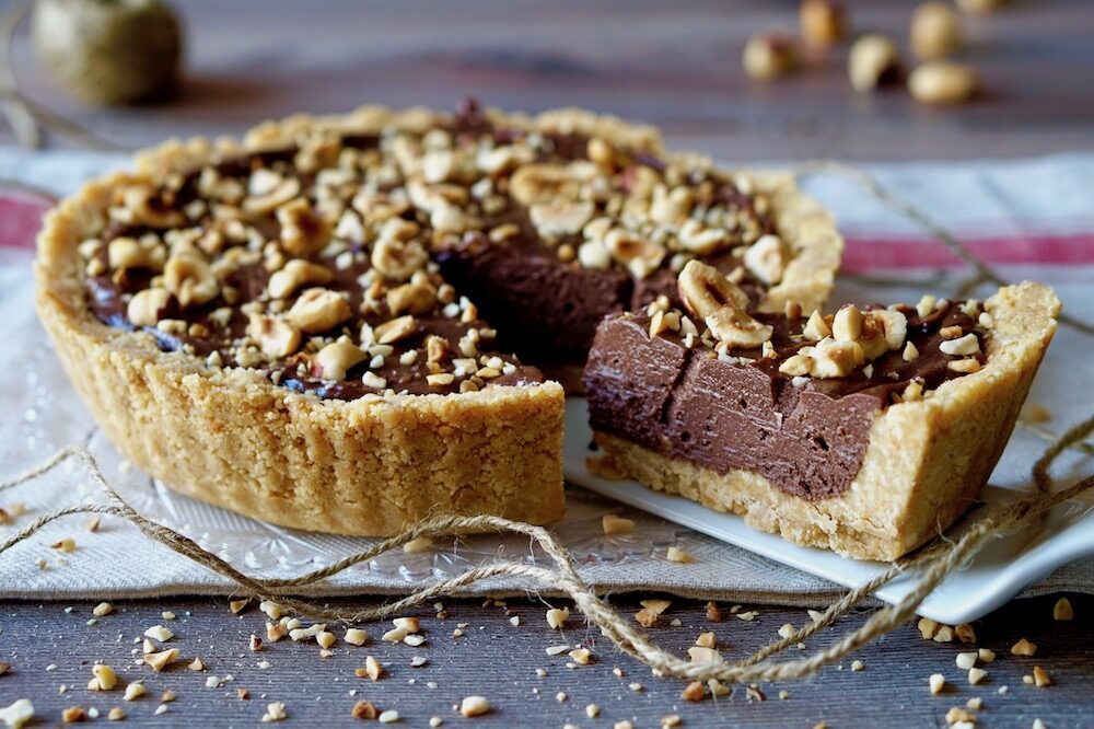 Crostata fredda ricotta e nutella